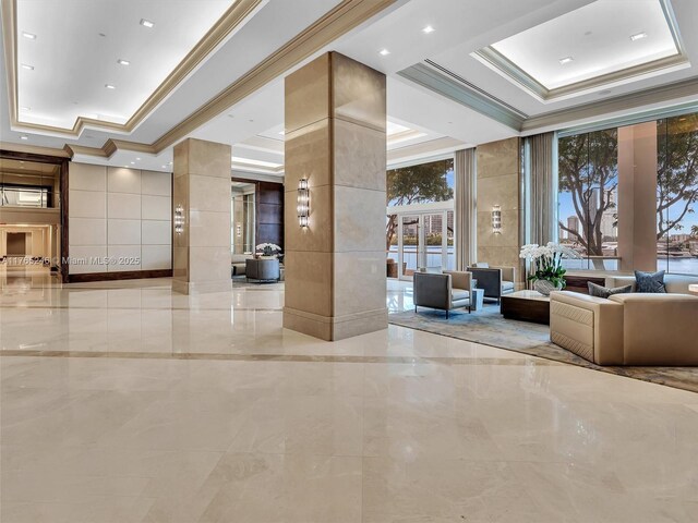 7000 Island Blvd Unit 1208, Aventura, FL 33160 - community lobby featuring ornamental molding