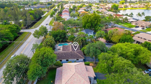 14811 Archerhall St, Davie, FL 33331 - aerial view of residential area with a large body of water