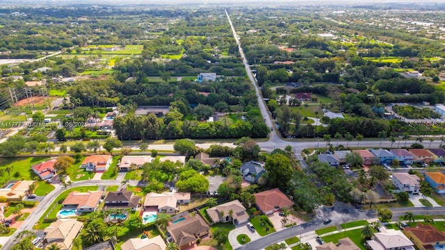 drone / aerial view featuring a residential view