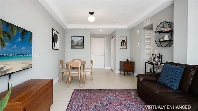 2400 SW 27th Ave Unit 706, Miami, FL 33145 - living room with light tile patterned floors and baseboards