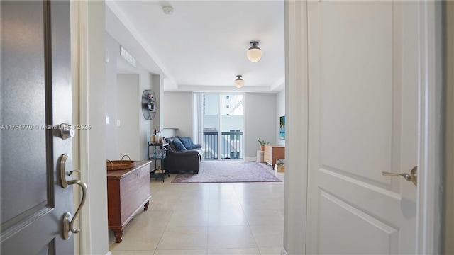 2400 SW 27th Ave Unit 706, Miami, FL 33145 - corridor with light tile patterned floors