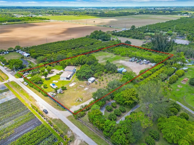 19050 SW 144th Ave, Miami, FL 33177 - aerial view of sparsely populated area featuring abundant farmland and property boundaries highlighted