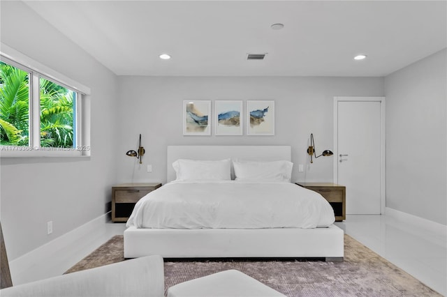 2243 Bayview Ln, North Miami, FL 33181 - bedroom with visible vents, recessed lighting, and baseboards
