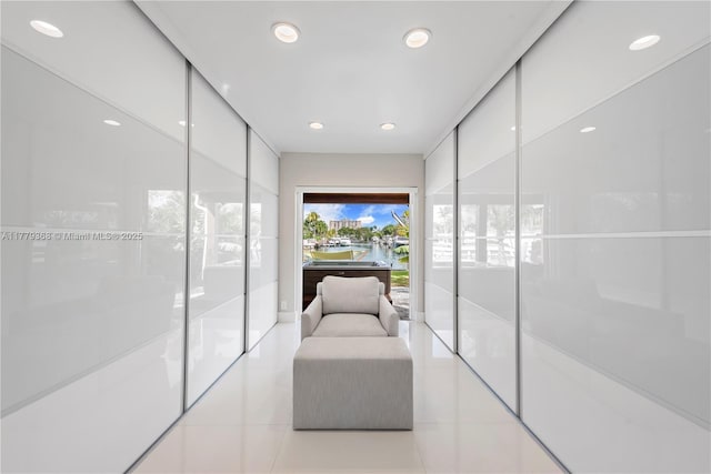 2243 Bayview Ln, North Miami, FL 33181 - interior space with tile patterned flooring and recessed lighting