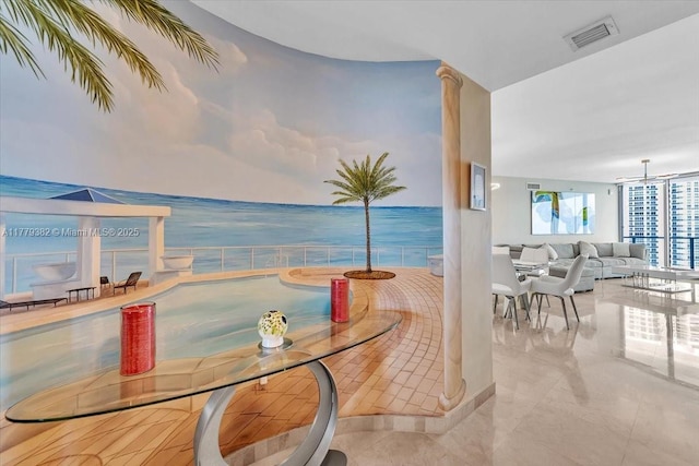 3101 S Ocean Dr Unit 2307, Hollywood, FL 33019 - interior space featuring visible vents