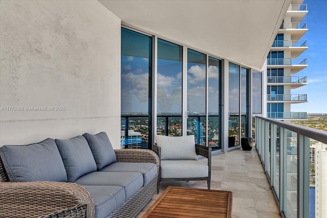 3101 S Ocean Dr Unit 2307, Hollywood, FL 33019 - balcony with an outdoor living space