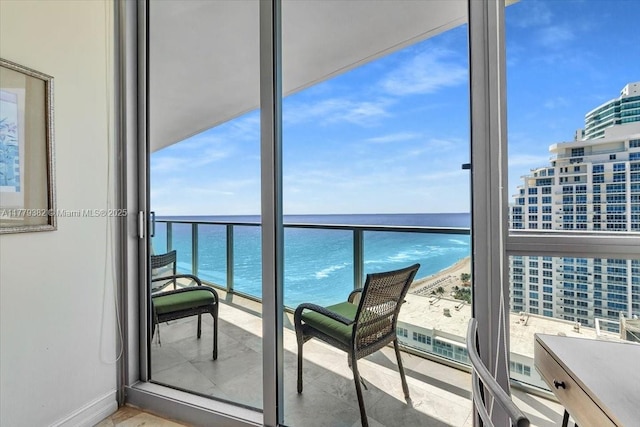 3101 S Ocean Dr Unit 2307, Hollywood, FL 33019 - balcony featuring a water view