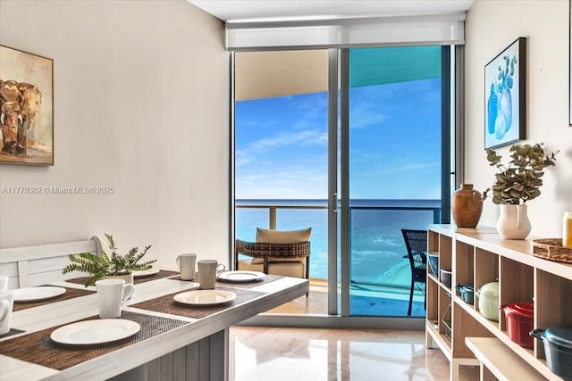 3101 S Ocean Dr Unit 2307, Hollywood, FL 33019 - dining room featuring expansive windows
