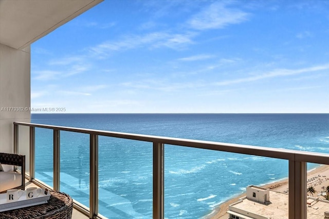 3101 S Ocean Dr Unit 2307, Hollywood, FL 33019 - balcony featuring a water view