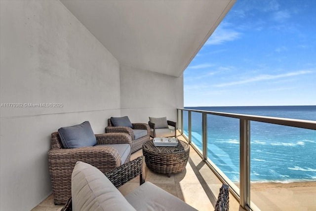 3101 S Ocean Dr Unit 2307, Hollywood, FL 33019 - balcony featuring a water view and a beach view