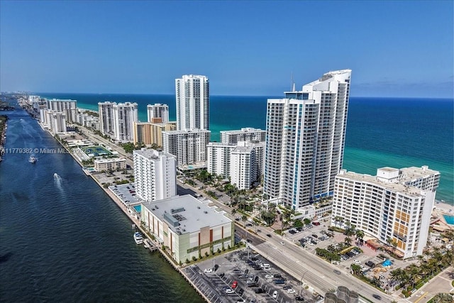 3101 S Ocean Dr Unit 2307, Hollywood, FL 33019 - bird's eye view featuring a water view and a view of city