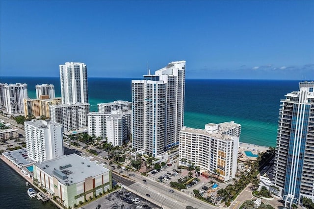 3101 S Ocean Dr Unit 2307, Hollywood, FL 33019 - aerial view featuring a water view and a city view