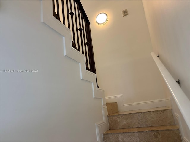 view of stairs