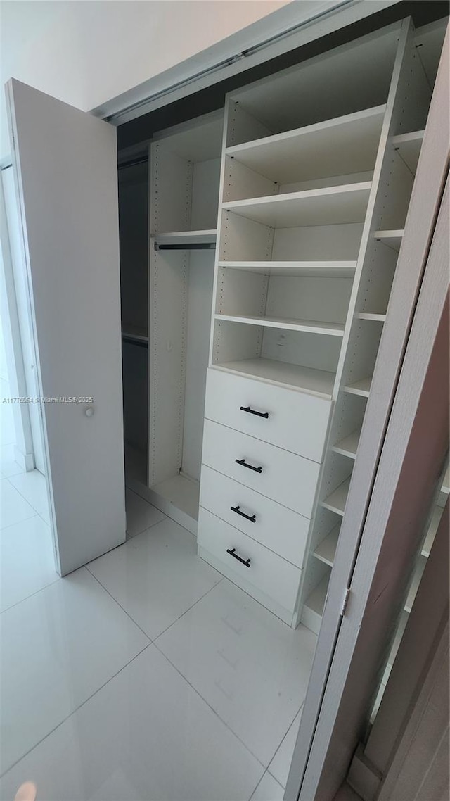 view of closet