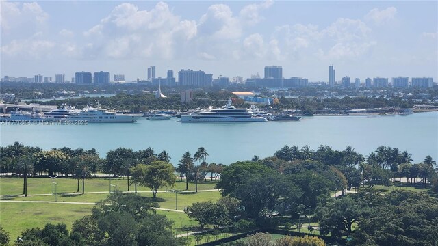 water view featuring a view of skyline