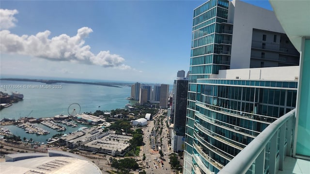 water view with nearby urban area