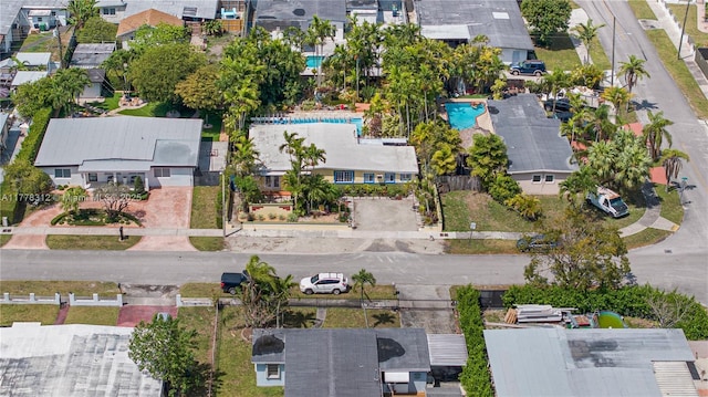 bird's eye view featuring a residential view