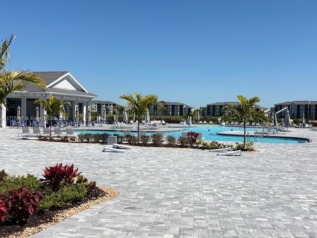 view of pool