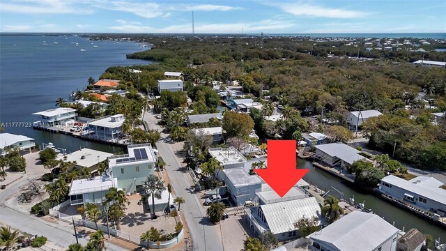 108 Long Ben Dr, Key Largo, FL 33037 - aerial view featuring a water view
