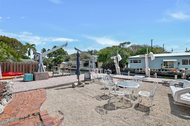 108 Long Ben Dr, Key Largo, FL 33037 - view of patio with fence