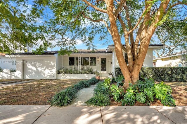 view of front of house featuring an attached garage