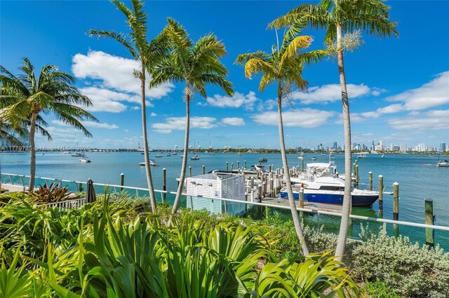 1500 Bay Rd Unit 1540S, Miami Beach, FL 33139 - dock area with a water view