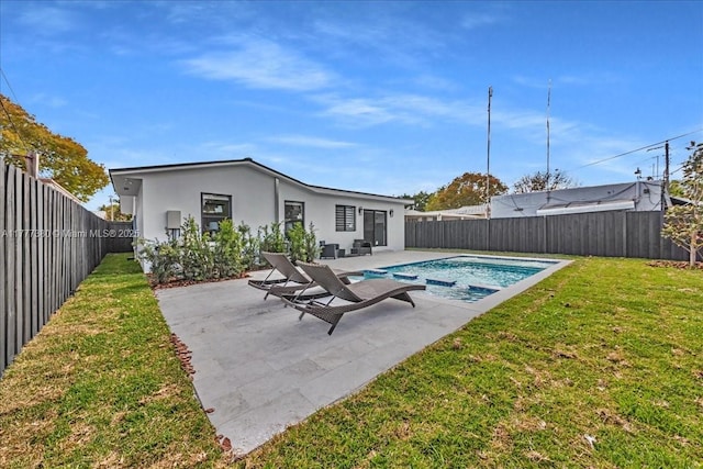 2021 SW 23rd St, Miami, FL 33145 - view of pool with a patio area and a pool with connected hot tub