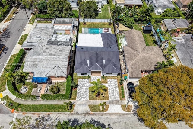 2021 SW 23rd St, Miami, FL 33145 - drone / aerial view of a pool area