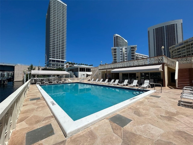1825 S Ocean Dr Unit 503, Hallandale Beach, FL 33009 - community pool with a patio