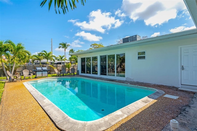 4140 N 36th Ave, Hollywood, FL 33021 - view of pool with a fenced in pool and a fenced backyard