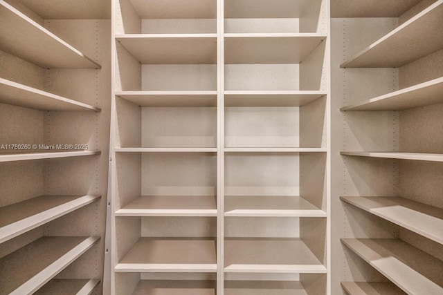 view of storage area
