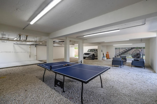 playroom featuring carpet flooring