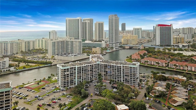 view of city featuring a water view