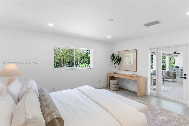 7551 SW 109th Ter, Pinecrest, FL 33156 - bedroom with recessed lighting and access to exterior
