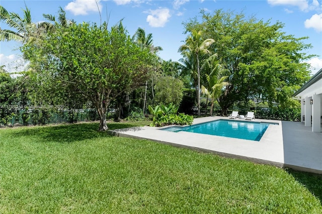 7551 SW 109th Ter, Pinecrest, FL 33156 - view of pool with a yard and a patio area
