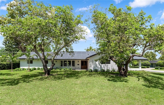 7551 SW 109th Ter, Pinecrest, FL 33156 - ranch-style house featuring a front yard