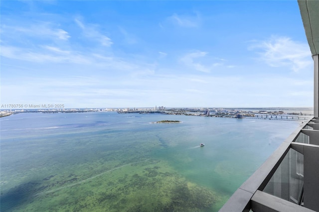 property view of water