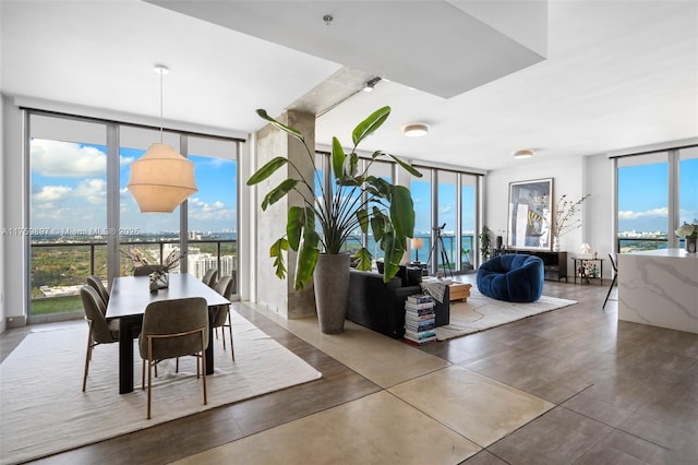 3470 E Coast Ave Unit H2601, Miami, FL 33137 - dining space featuring floor to ceiling windows