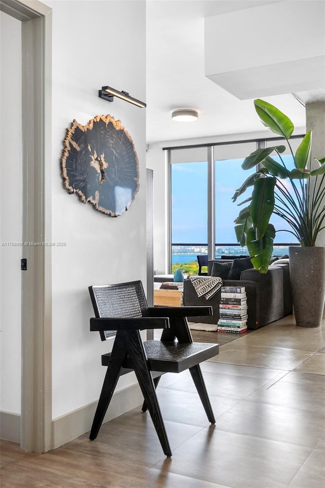 3470 E Coast Ave Unit H2601, Miami, FL 33137 - dining room featuring expansive windows and wood finished floors