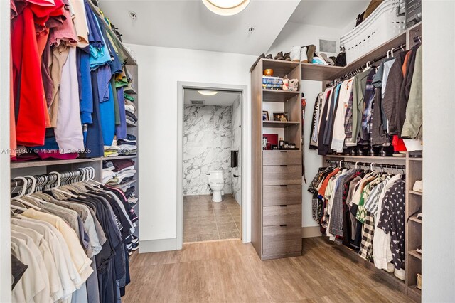 3470 E Coast Ave Unit H2601, Miami, FL 33137 - spacious closet with wood finished floors