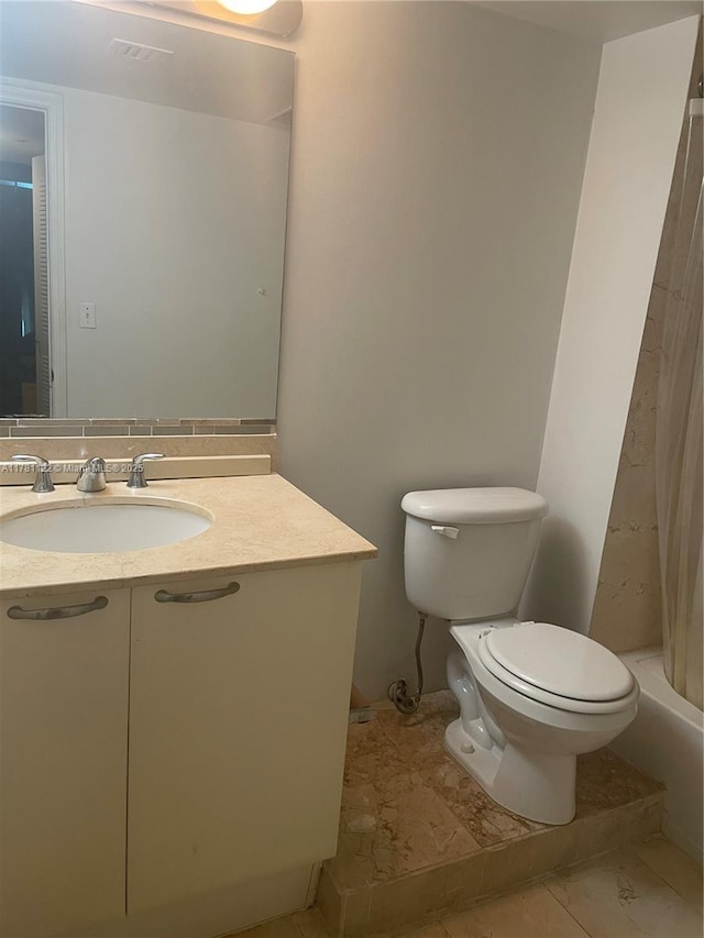 2101 Brickell Ave Unit 502, Miami, FL 33129 - bathroom with vanity, a shower with curtain, and a bath
