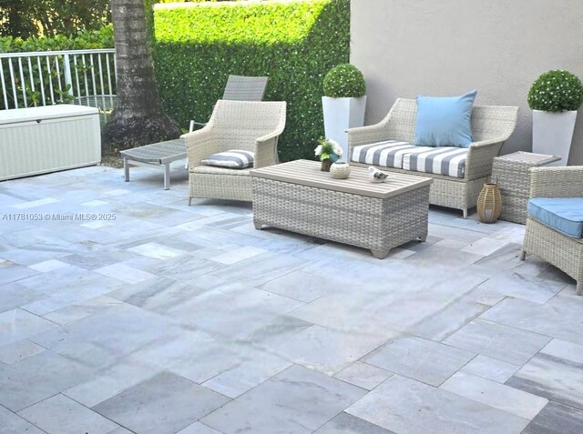 1410 Sweetbay Way, Hollywood, FL 33019 - view of patio / terrace with an outdoor living space