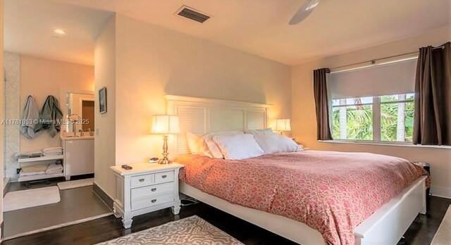 1410 Sweetbay Way, Hollywood, FL 33019 - bedroom with dark wood-type flooring and baseboards