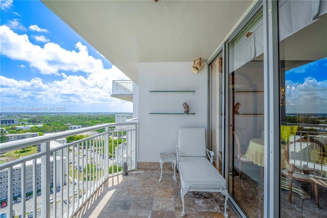 view of balcony