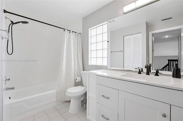 1008 NW 116th Ave, Coral Springs, FL 33071 - bathroom featuring vanity, shower / bath combo with shower curtain, and tile patterned flooring