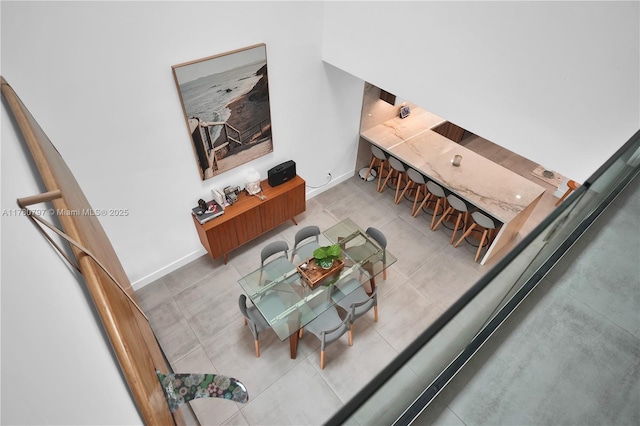 311 Poinciana Dr Unit 801, Sunny Isles Beach, FL 33160 - living area featuring tile patterned floors and baseboards