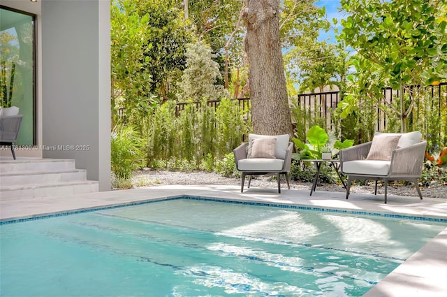 2851 W Trade Ave, Miami, FL 33133 - view of pool with a fenced in pool and fence