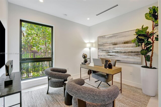 2851 W Trade Ave, Miami, FL 33133 - office space with baseboards, visible vents, and recessed lighting