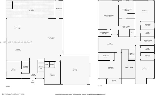 2851 W Trade Ave, Miami, FL 33133 - view of layout