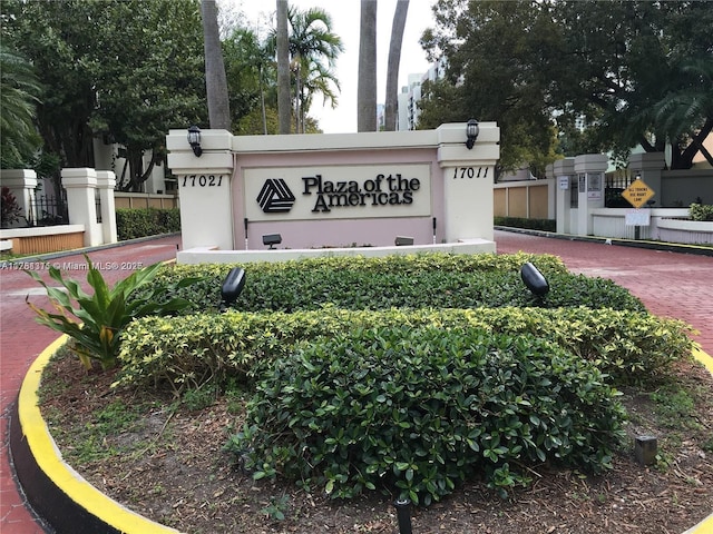 17011 N Bay Rd Unit 701, Sunny Isles Beach, FL 33160 - view of community sign